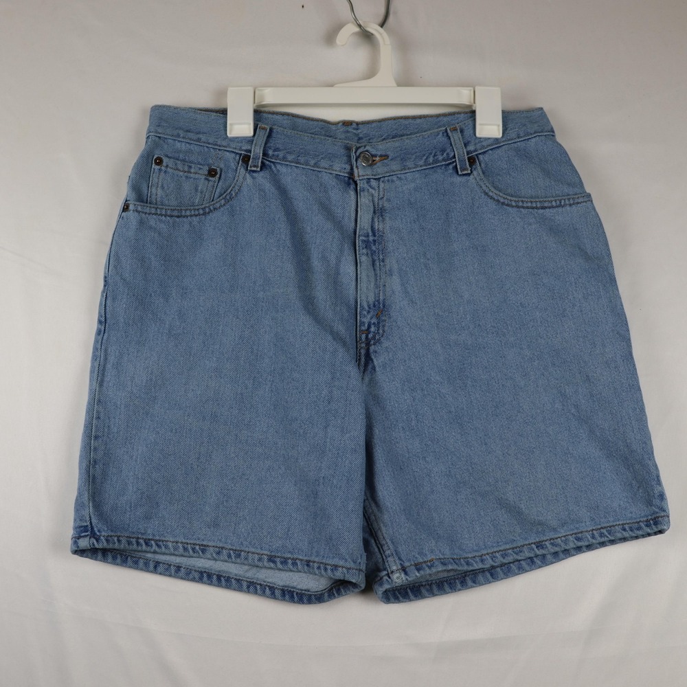 VTG Levis Shorts Womens 16 Blue Denim High Waisted Relaxed Fit Jean 100% Cotton
